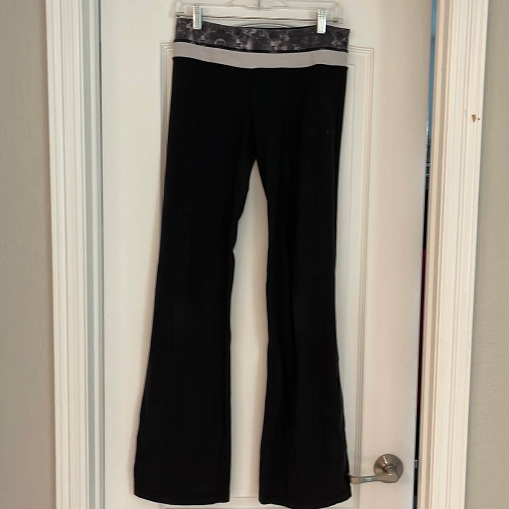Wide Leg Reversible Wunder Under (Black, Sz 6)